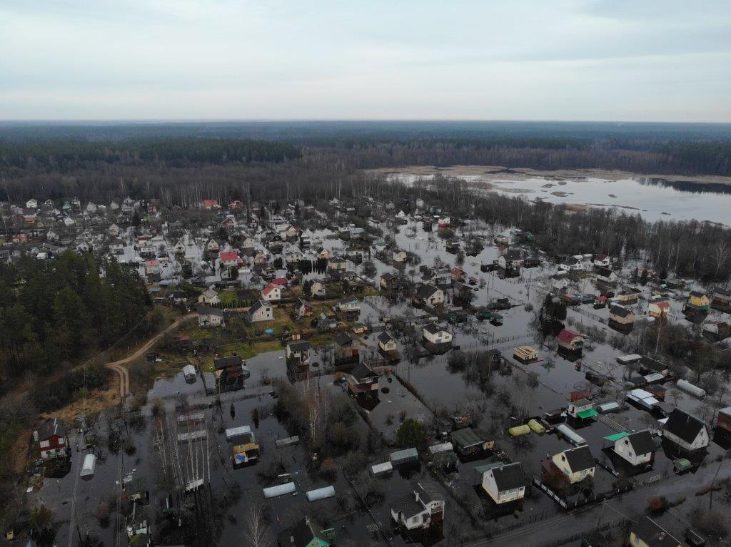 Floods in Augšdaugava Municipality, Latvia, 31 March 2023. Credit: Latvia State Fire and Rescue Service (VUGD)