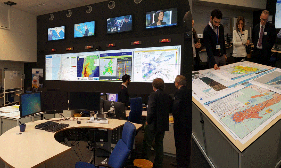 Visits to the ERCC operational center during the previous pilot project (2016-2018).