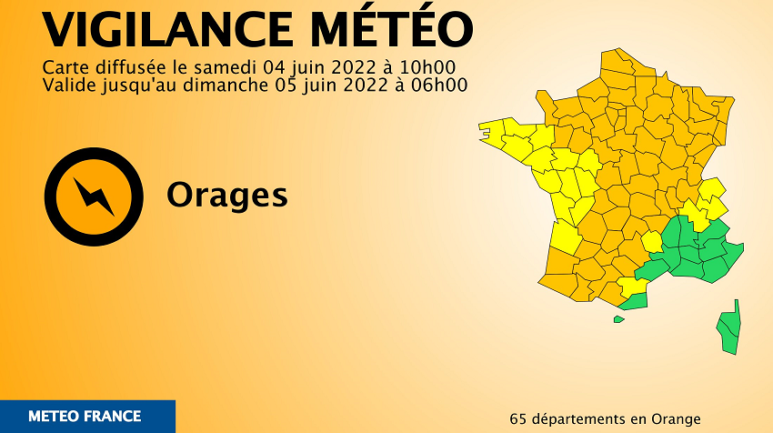 Floods in France, May - June 2022