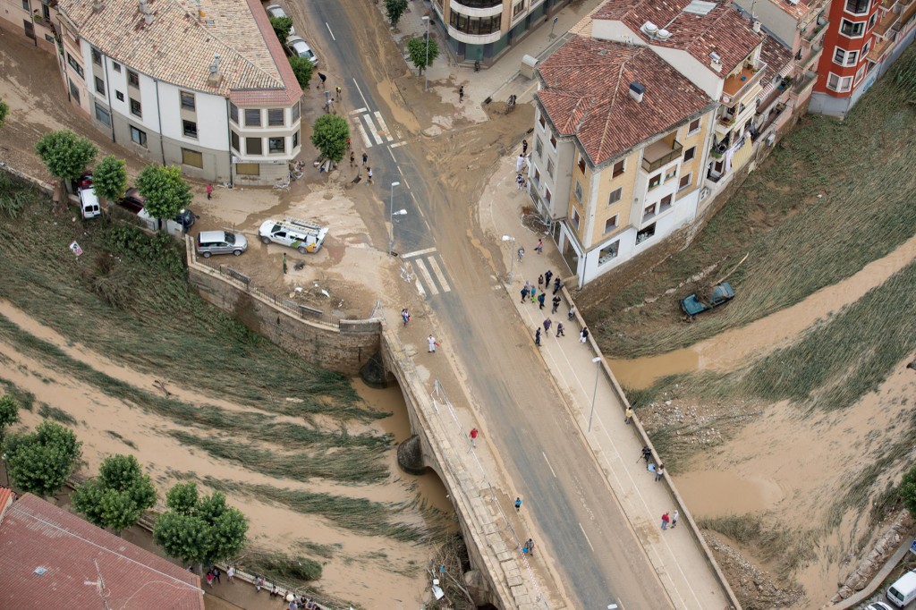 Damage caused by the overflowing Cidacos river in Tafalla, Navarre, Spain, 09 July 2019. Photo credit: Gobierno de Navarra