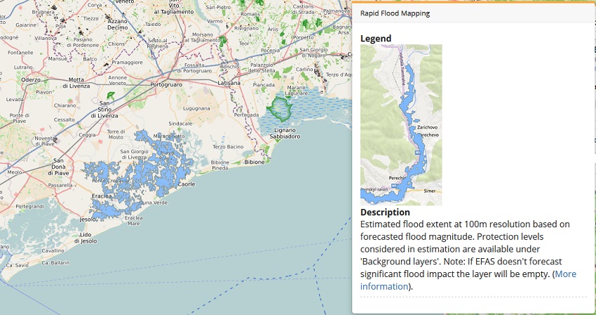 rapid flood mapping product