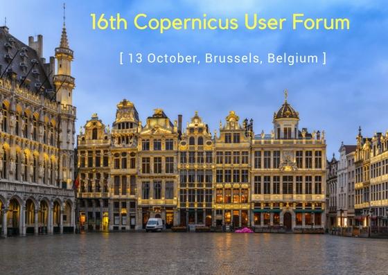 16th Copernicus User Forum, 13 October, Brussels, Belgium