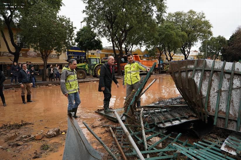Flood damage in Campanillas, Malaga, Spain. Credit: Junta de Andalucía