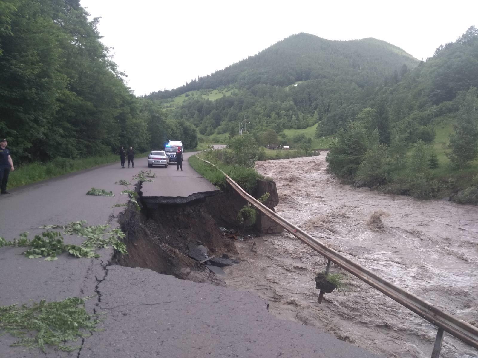 A flood damaged bridge in western Ukraine, June 2020. Source: National State Emergency Service of Ukraine