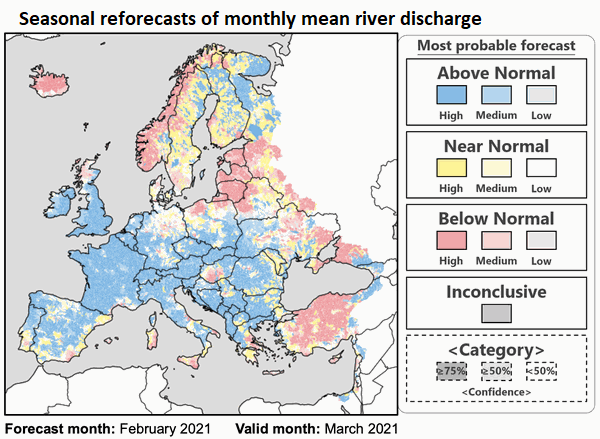 Screenshot of European multi-model seasonal forecast data on the CDS app