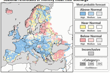 Screenshot of European multi-model seasonal forecast data on the CDS app