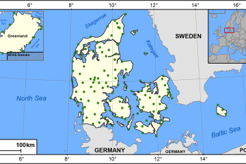 Active Danmarks Meteorologiske Institut stations integrated in EFAS on 03-12-2022