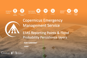 EFAS Reporting Points and EFAS Flood Probability Persistence layers