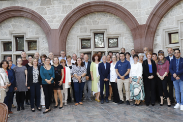 Participants of the Slovak Academy of Sciences conference in Smolenice.