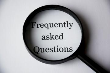 EFAS Frequently Asked Questions link and image of a magnifying glass showing "Frequently Asked Questions"