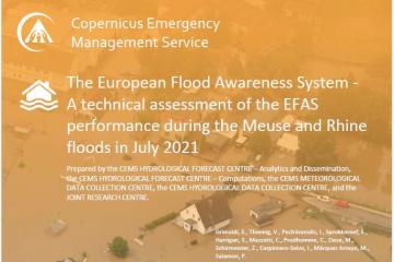 CEMS EFAS Detailed Assessment Report: "A technical assessment of the EFAS performance during the Meuse and Rhine floods in July 2021"