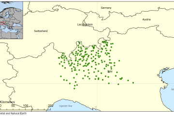 Active stations from ARPA Lombardia integrated in CEMS MDCC in April 2024