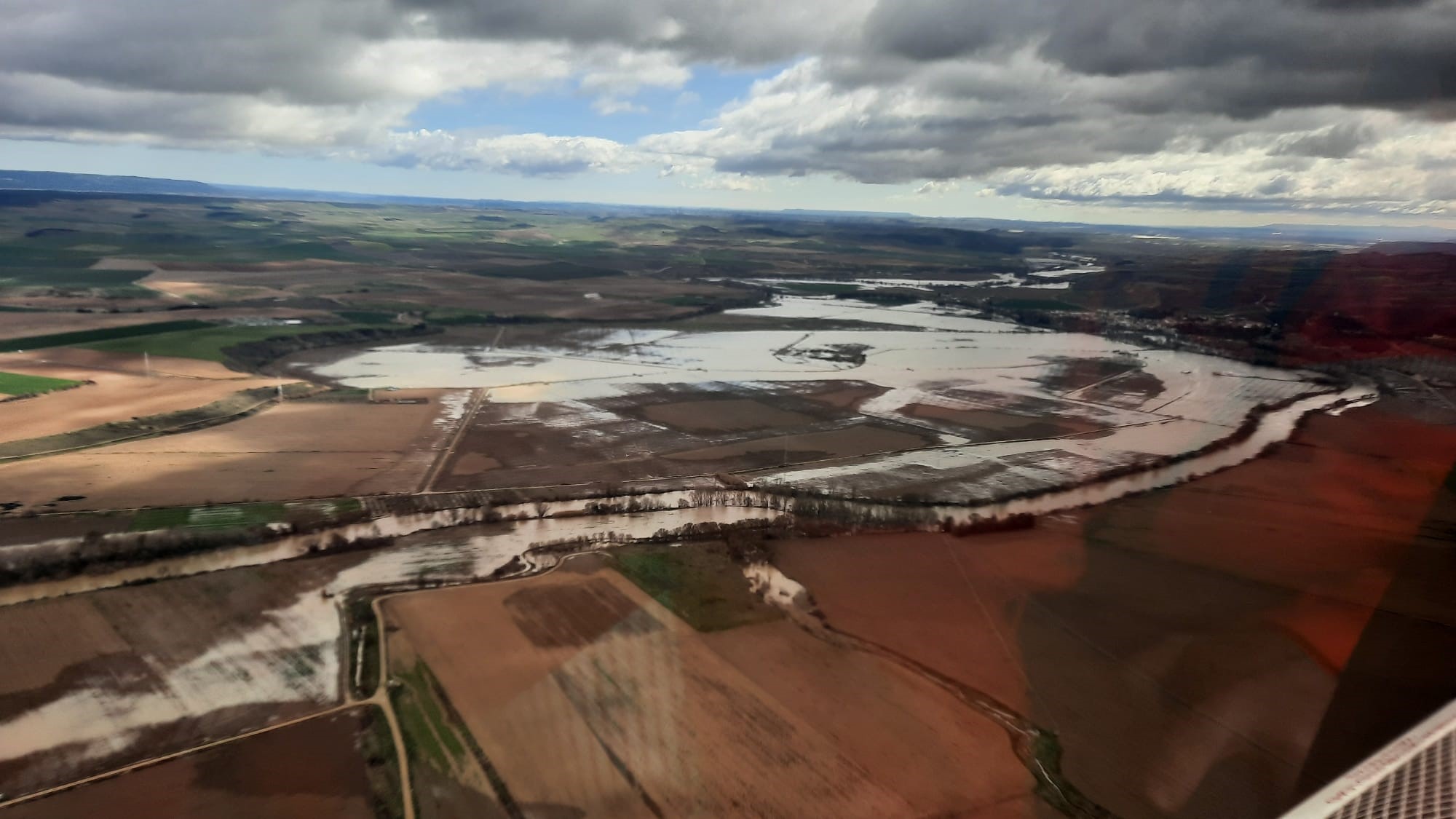 Flooding along the Arga River at Miranda de Arga, Navarre Region, Spain, February 2024. Credit: Gobierno de Navarra